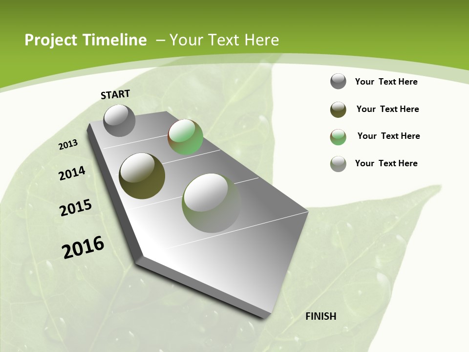 Dewdrops Clear Water PowerPoint Template