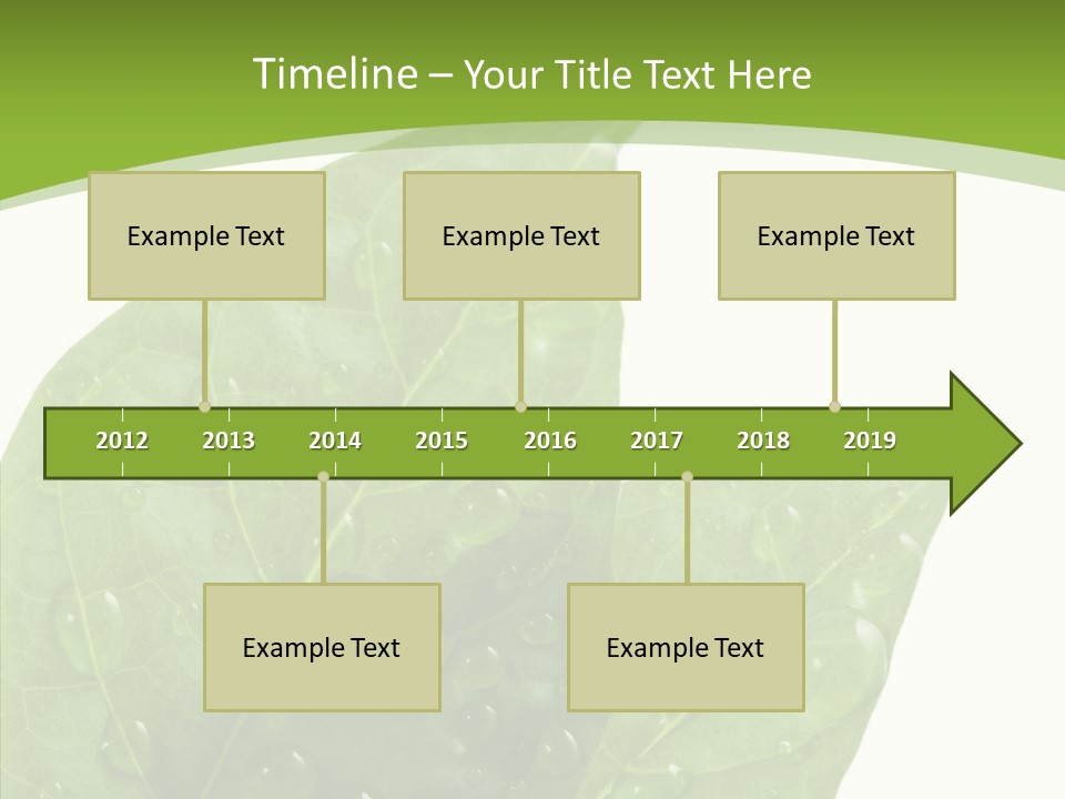Dewdrops Clear Water PowerPoint Template