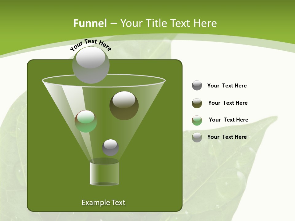 Dewdrops Clear Water PowerPoint Template