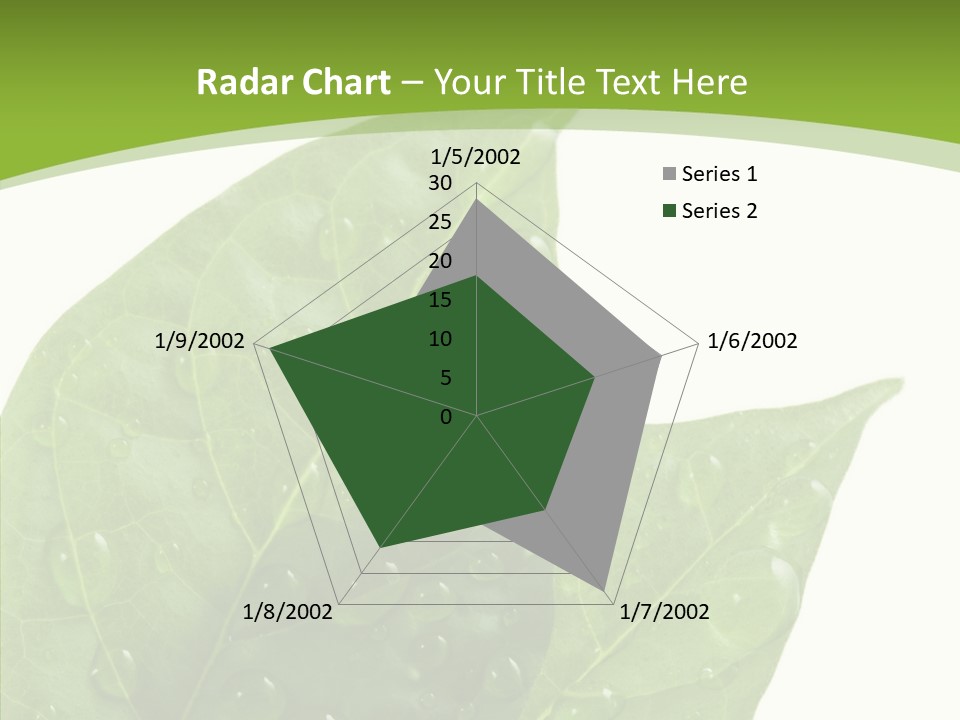Dewdrops Clear Water PowerPoint Template