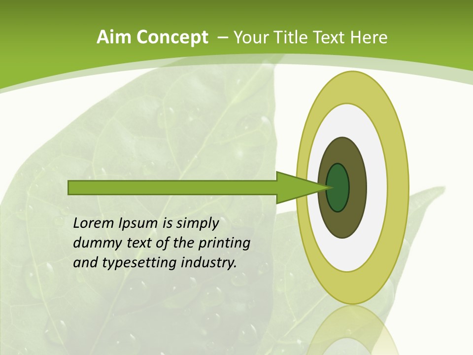 Dewdrops Clear Water PowerPoint Template