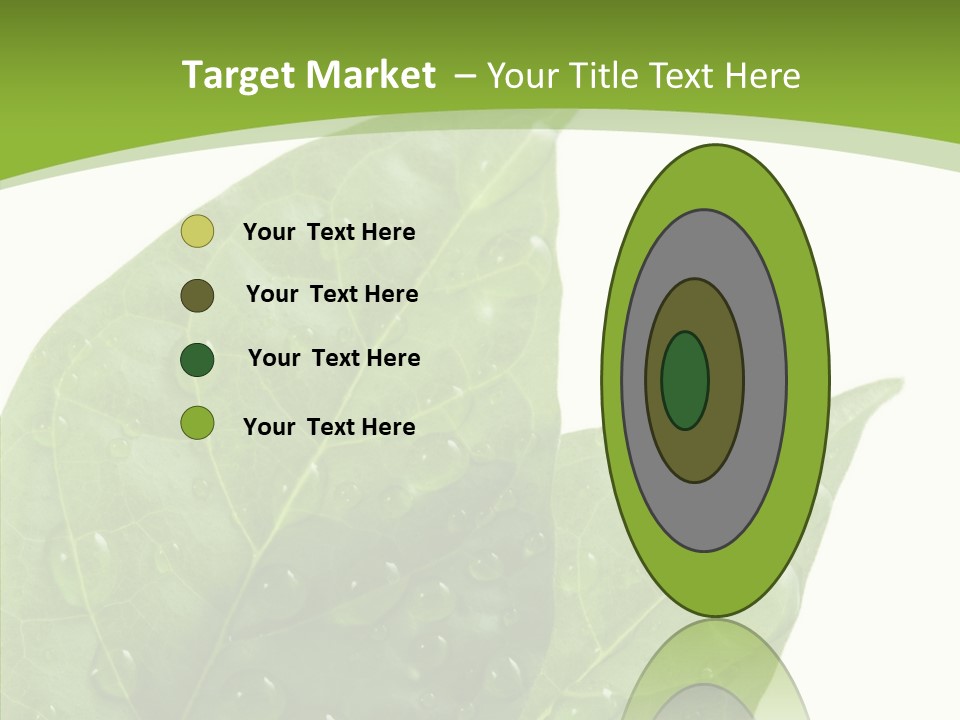 Dewdrops Clear Water PowerPoint Template