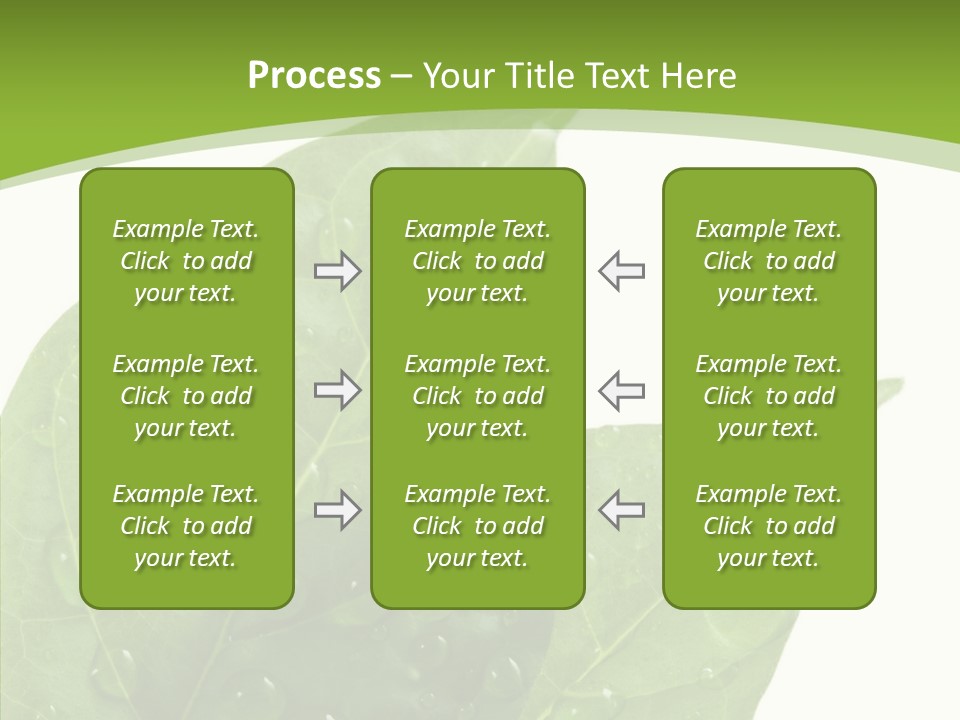Dewdrops Clear Water PowerPoint Template