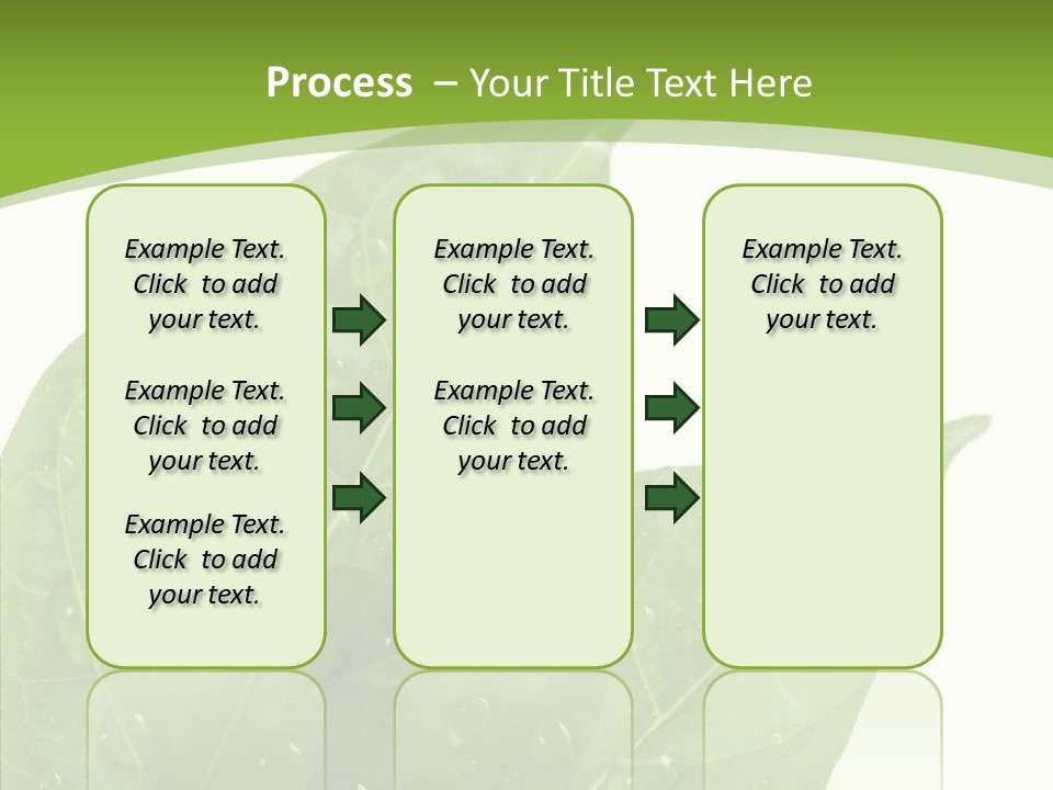 Dewdrops Clear Water PowerPoint Template