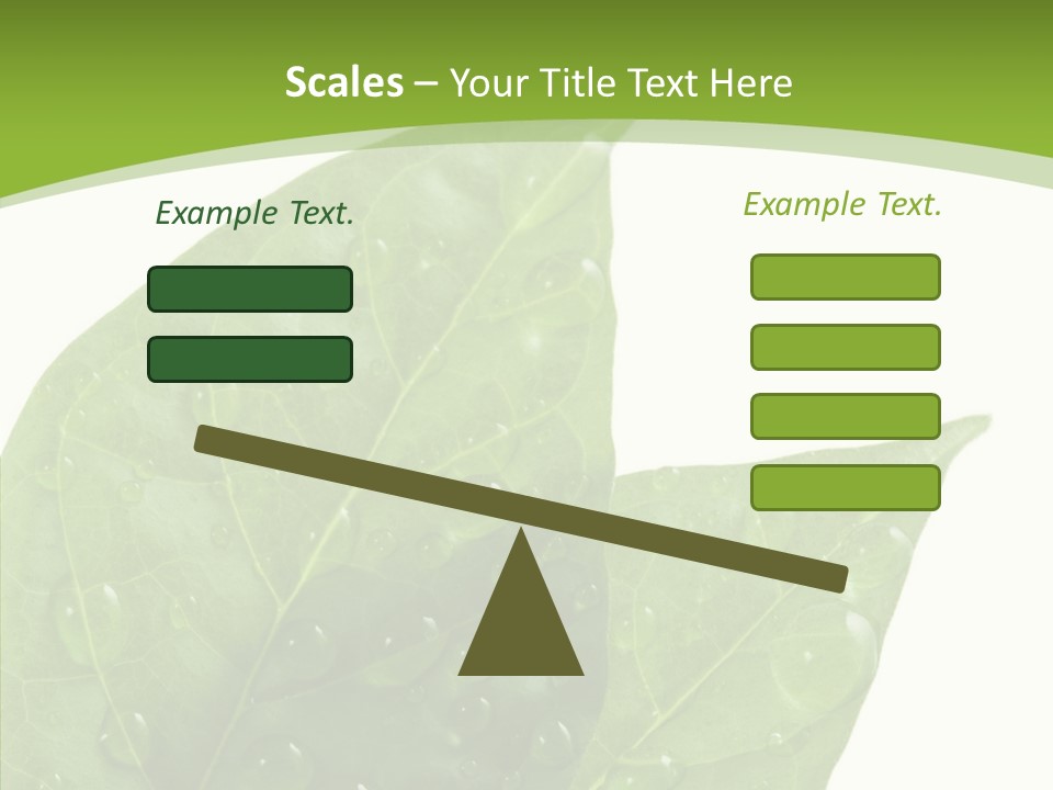 Dewdrops Clear Water PowerPoint Template