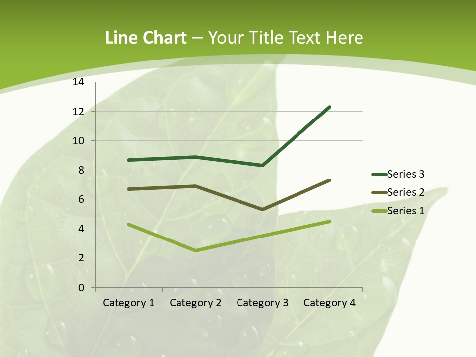 Dewdrops Clear Water PowerPoint Template
