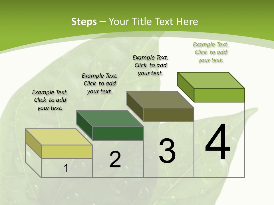 Dewdrops Clear Water PowerPoint Template