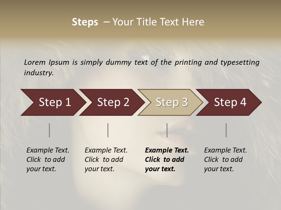 Sensuality Beauty Nosy PowerPoint Template