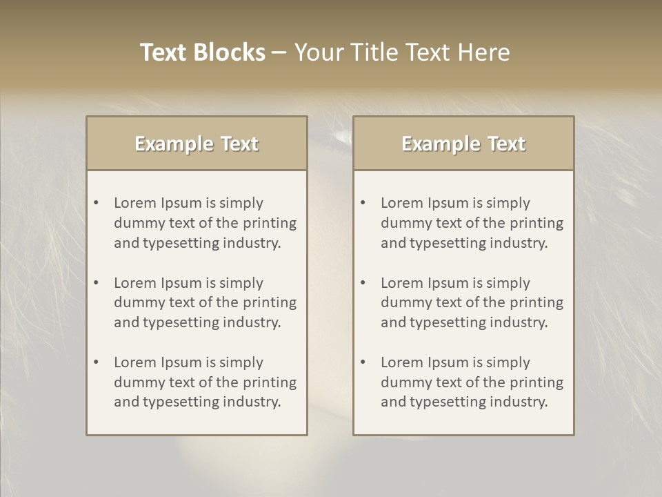 Sensuality Beauty Nosy PowerPoint Template