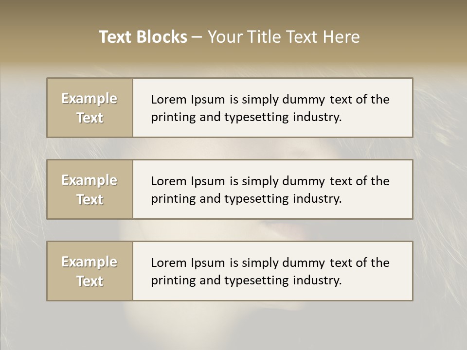 Sensuality Beauty Nosy PowerPoint Template