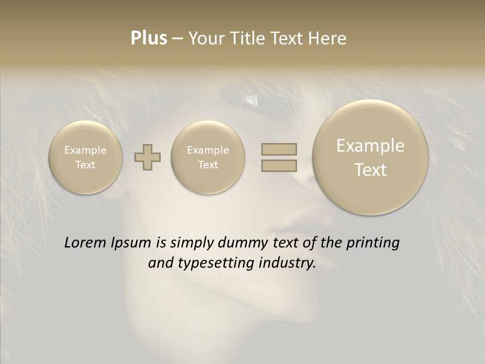 Sensuality Beauty Nosy PowerPoint Template