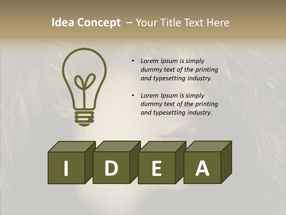 Sensuality Beauty Nosy PowerPoint Template