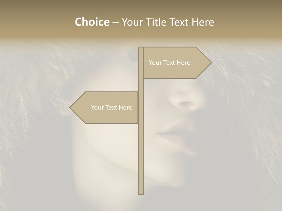 Sensuality Beauty Nosy PowerPoint Template