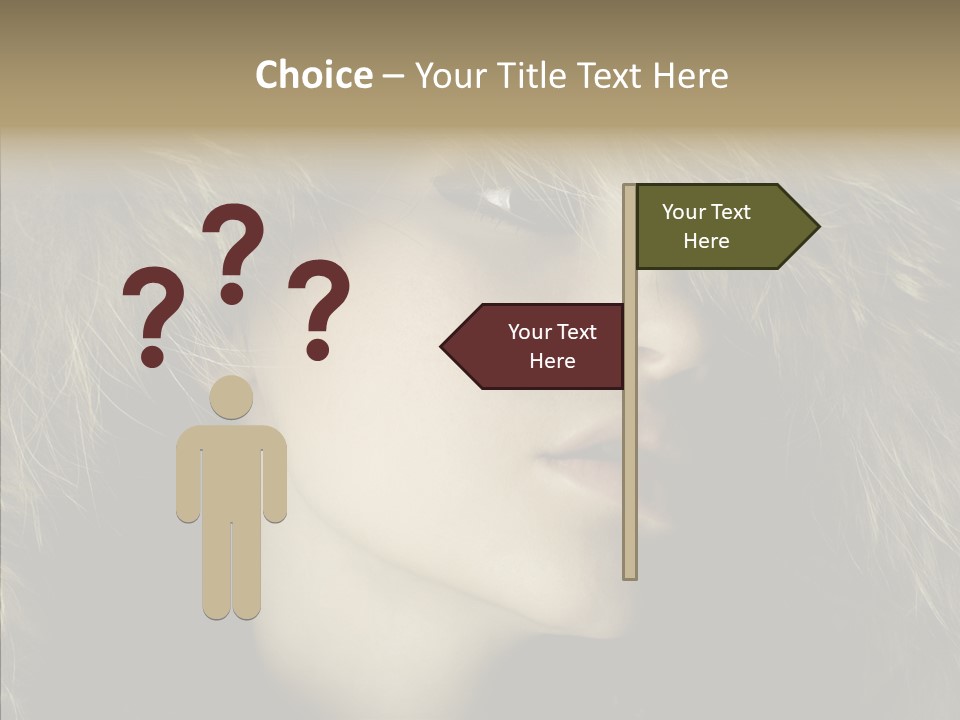 Sensuality Beauty Nosy PowerPoint Template