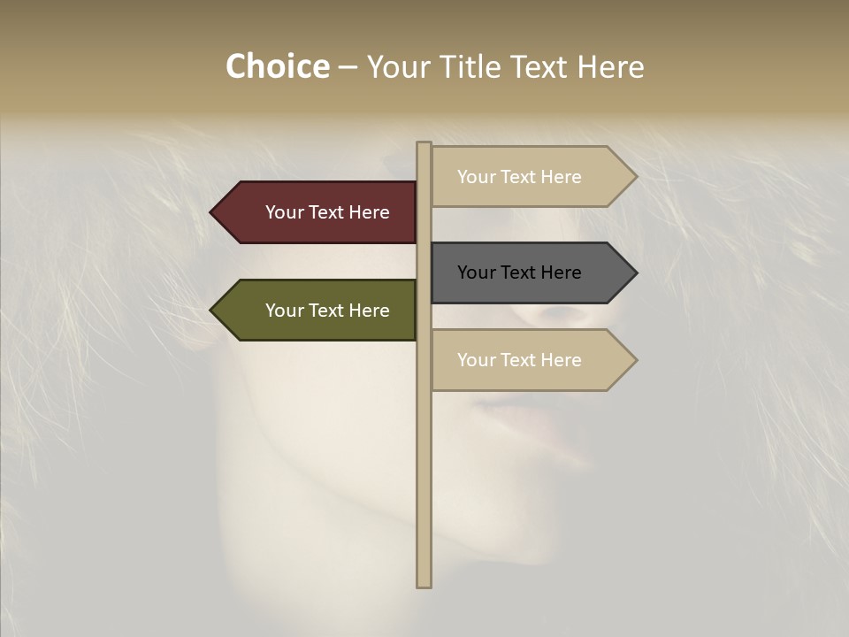 Sensuality Beauty Nosy PowerPoint Template