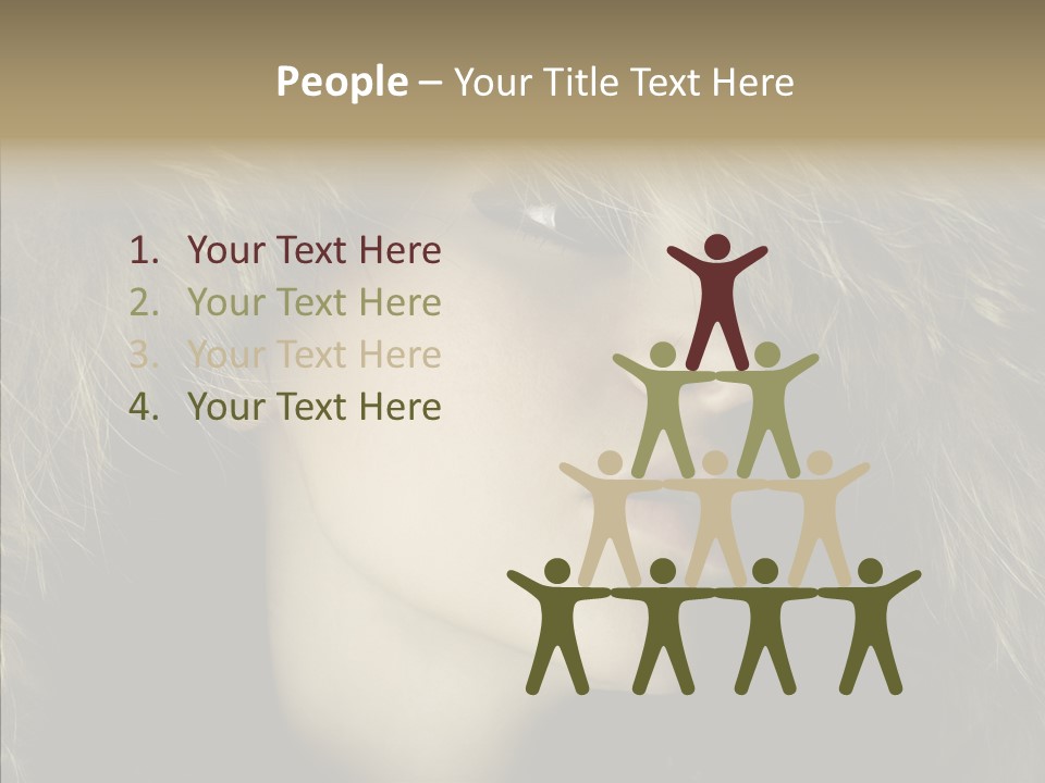 Sensuality Beauty Nosy PowerPoint Template