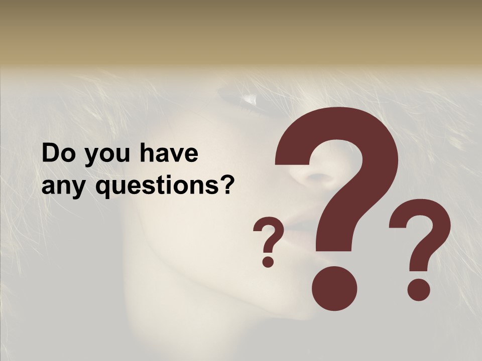 Sensuality Beauty Nosy PowerPoint Template