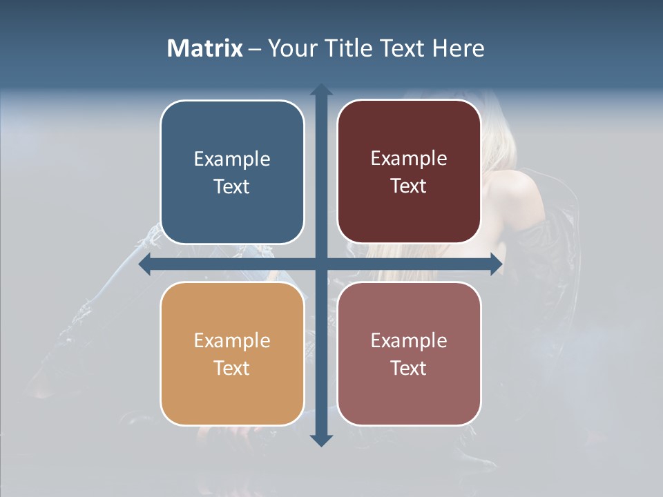 Clouds Caucasian Beautiful PowerPoint Template