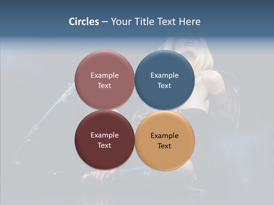 Clouds Caucasian Beautiful PowerPoint Template