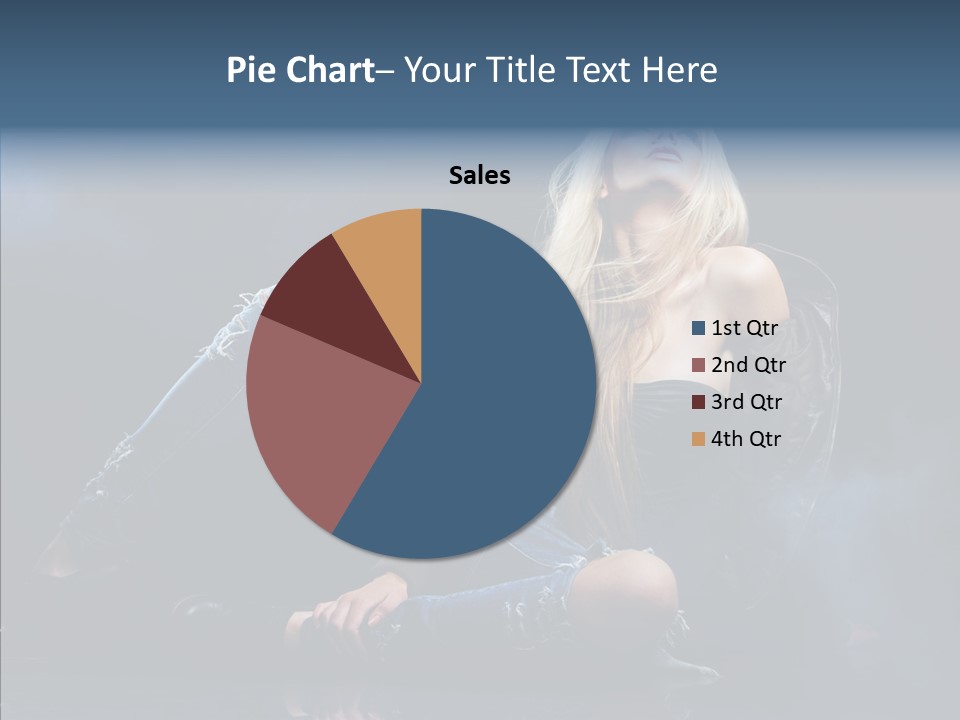 Clouds Caucasian Beautiful PowerPoint Template