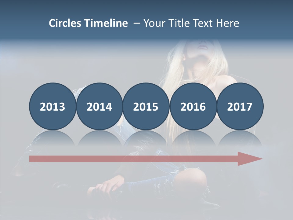 Clouds Caucasian Beautiful PowerPoint Template