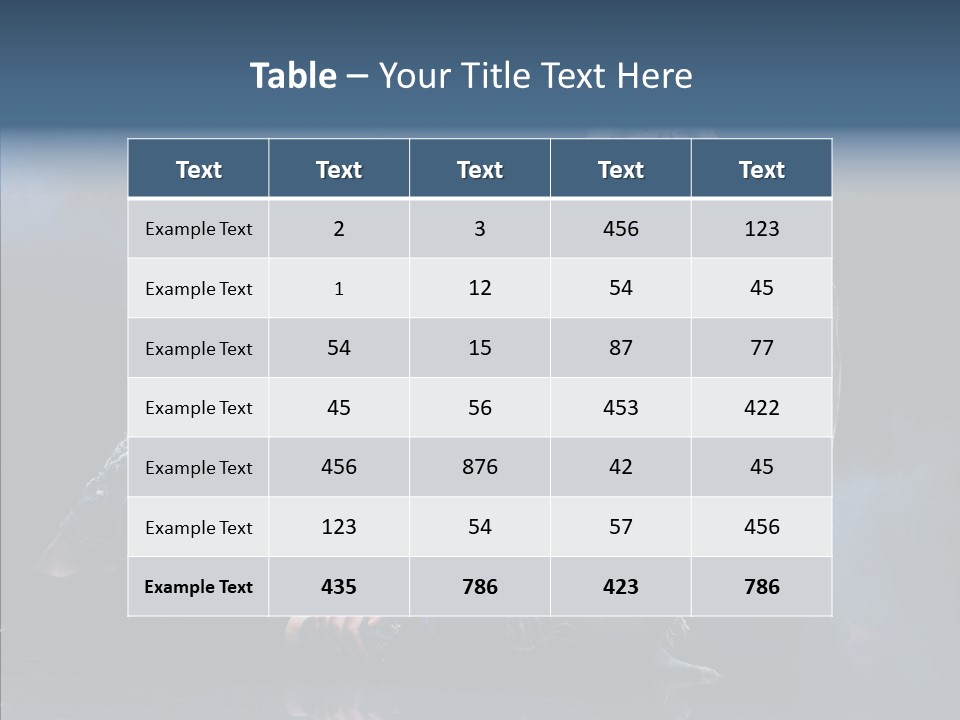 Clouds Caucasian Beautiful PowerPoint Template