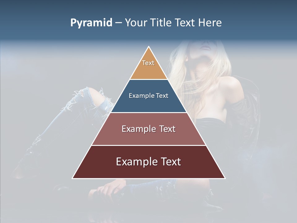 Clouds Caucasian Beautiful PowerPoint Template