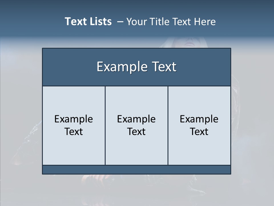 Clouds Caucasian Beautiful PowerPoint Template
