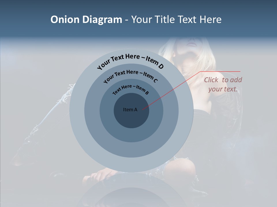 Clouds Caucasian Beautiful PowerPoint Template