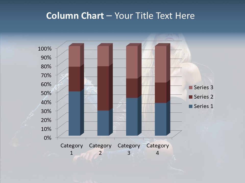 Clouds Caucasian Beautiful PowerPoint Template
