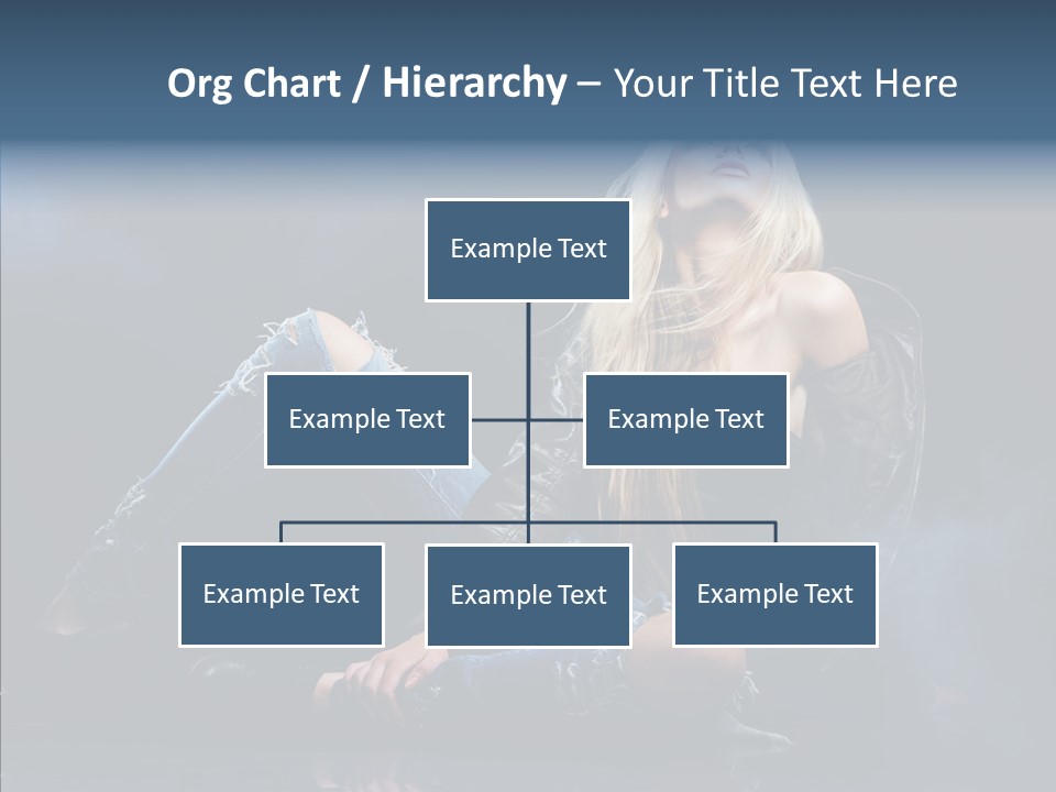 Clouds Caucasian Beautiful PowerPoint Template