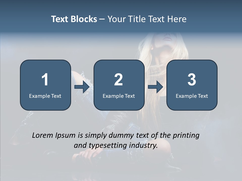 Clouds Caucasian Beautiful PowerPoint Template