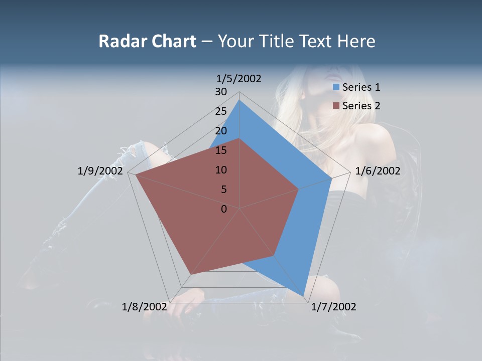 Clouds Caucasian Beautiful PowerPoint Template