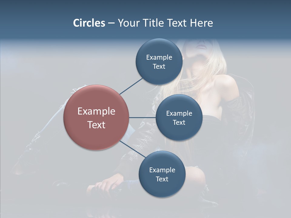 Clouds Caucasian Beautiful PowerPoint Template