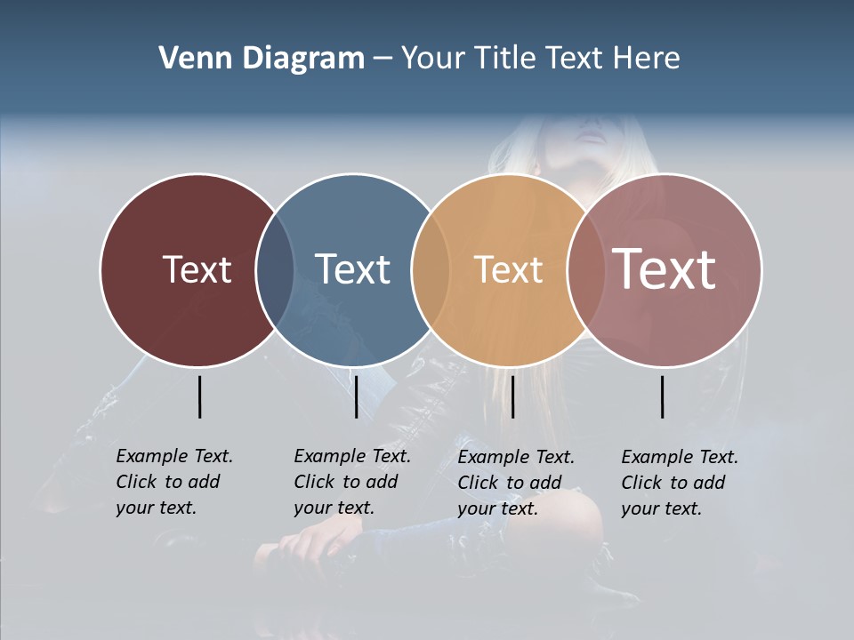 Clouds Caucasian Beautiful PowerPoint Template