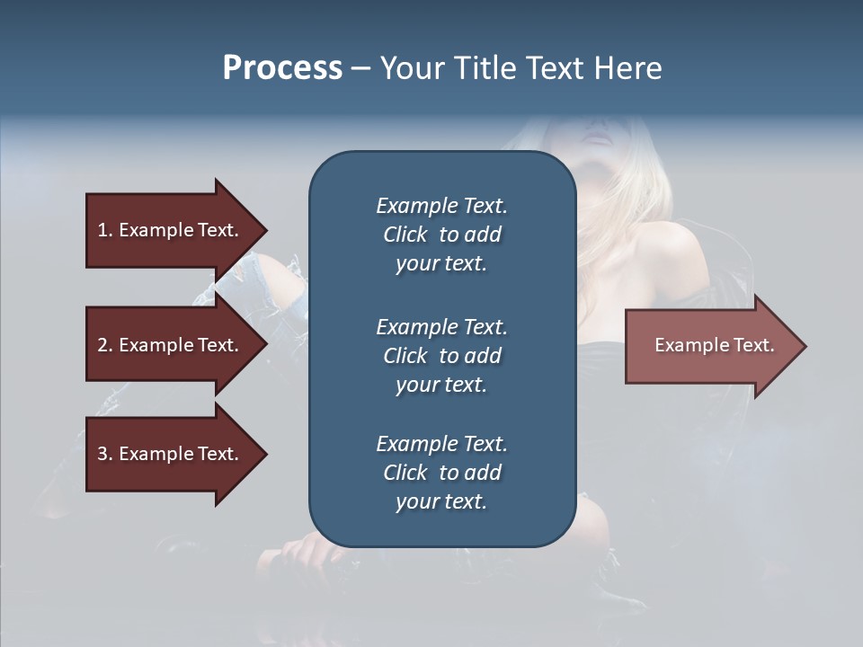 Clouds Caucasian Beautiful PowerPoint Template