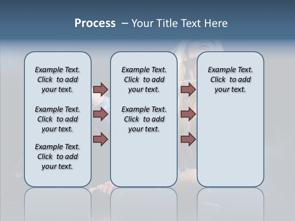 Clouds Caucasian Beautiful PowerPoint Template