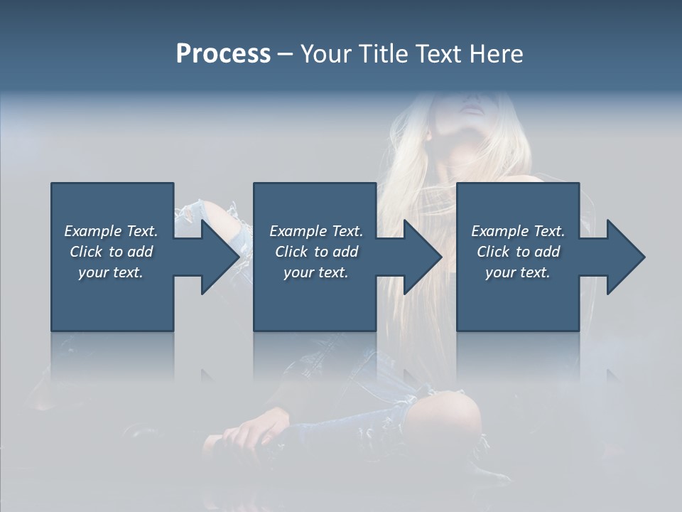 Clouds Caucasian Beautiful PowerPoint Template