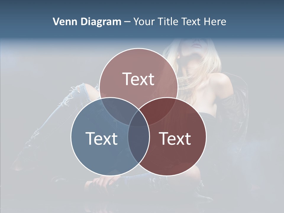 Clouds Caucasian Beautiful PowerPoint Template