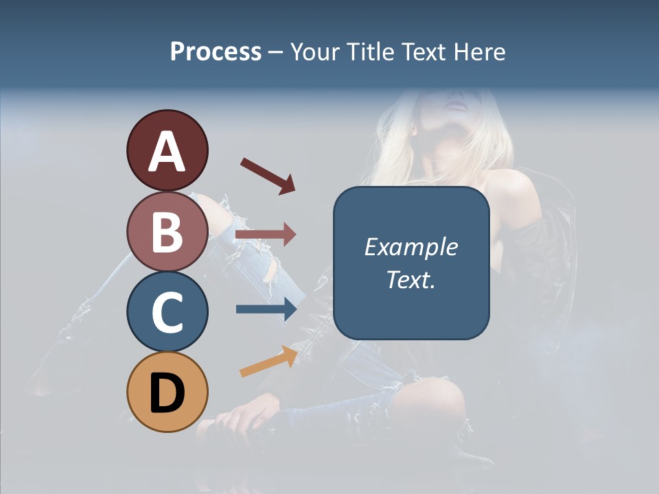 Clouds Caucasian Beautiful PowerPoint Template