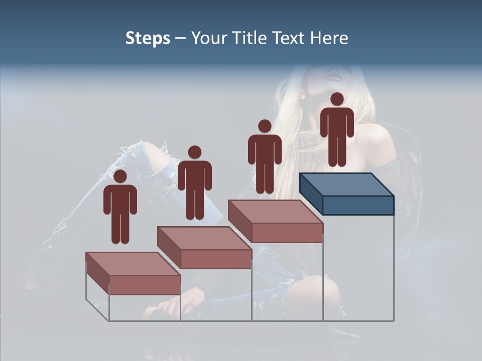 Clouds Caucasian Beautiful PowerPoint Template