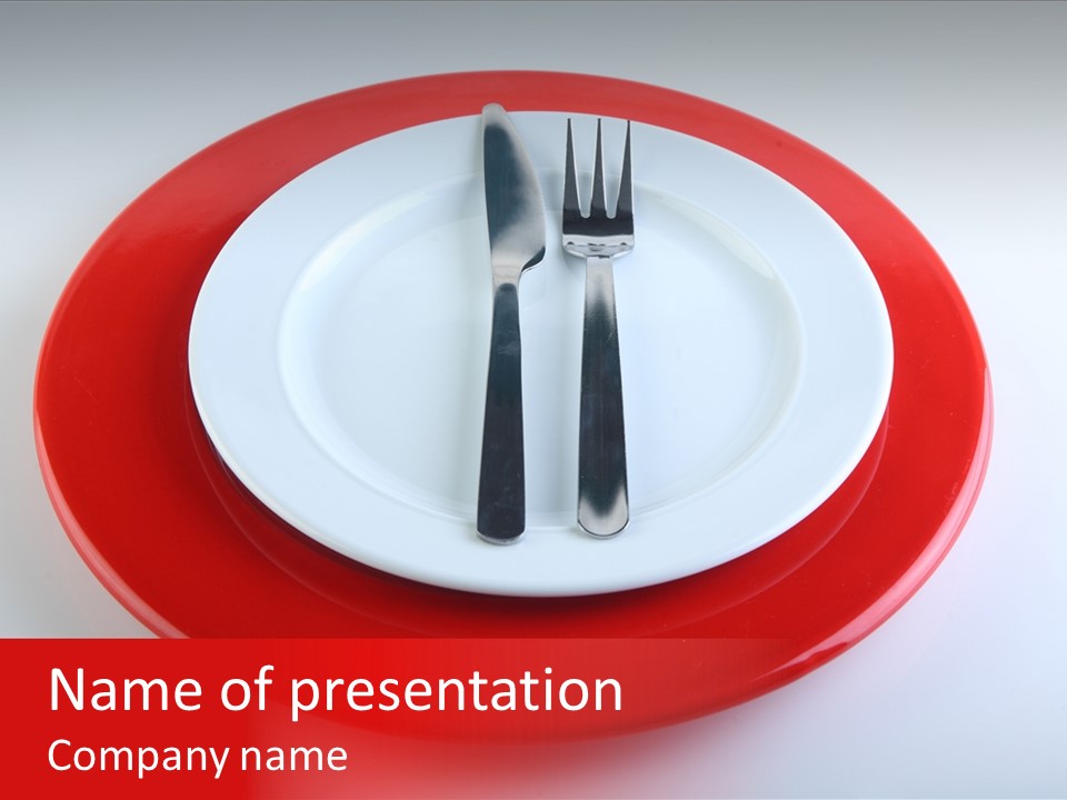 Teaspoon Setting Bistro PowerPoint Template