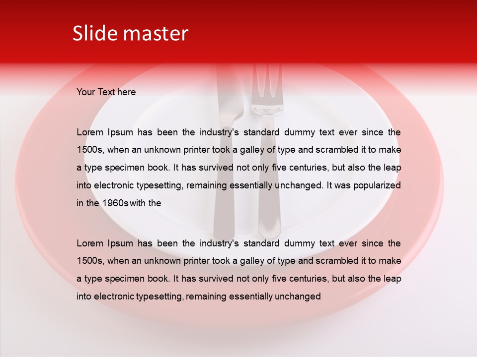 Teaspoon Setting Bistro PowerPoint Template