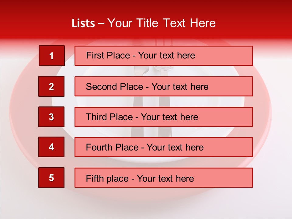 Teaspoon Setting Bistro PowerPoint Template