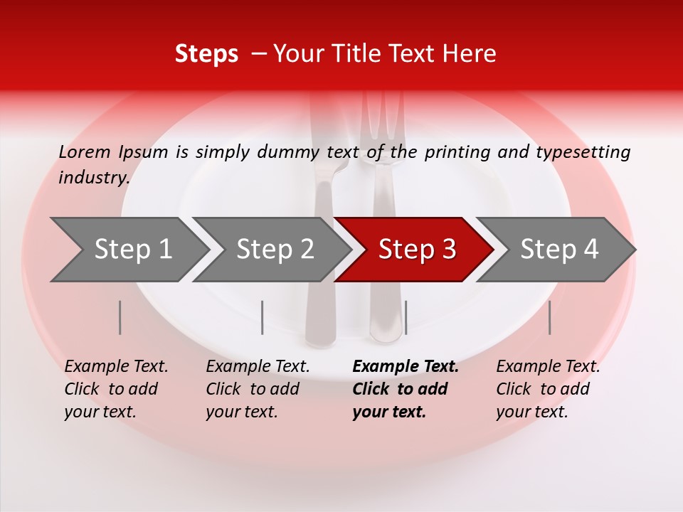 Teaspoon Setting Bistro PowerPoint Template