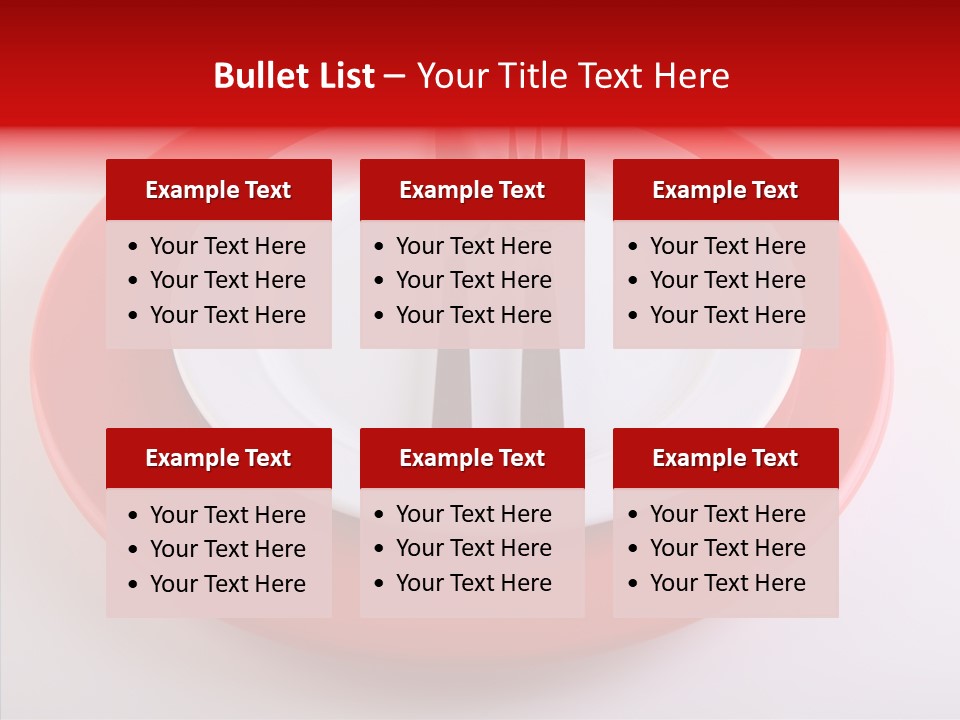 Teaspoon Setting Bistro PowerPoint Template