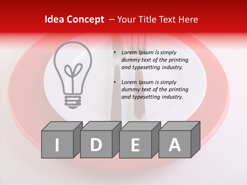 Teaspoon Setting Bistro PowerPoint Template