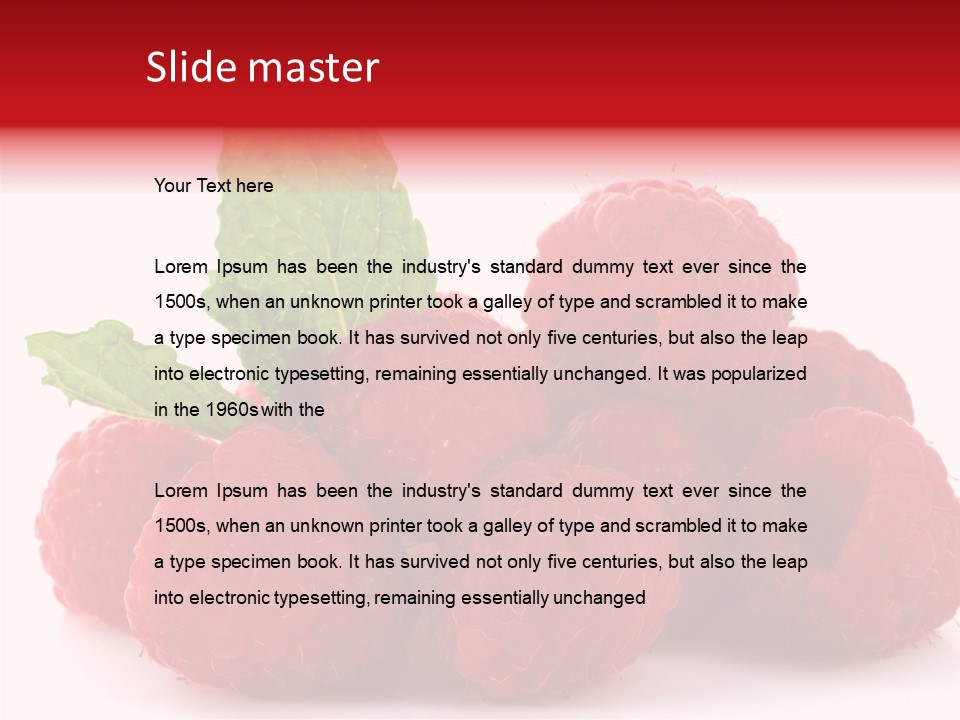 Closeup Life Flavor PowerPoint Template