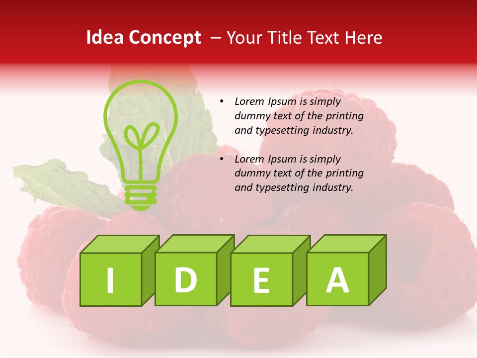 Closeup Life Flavor PowerPoint Template