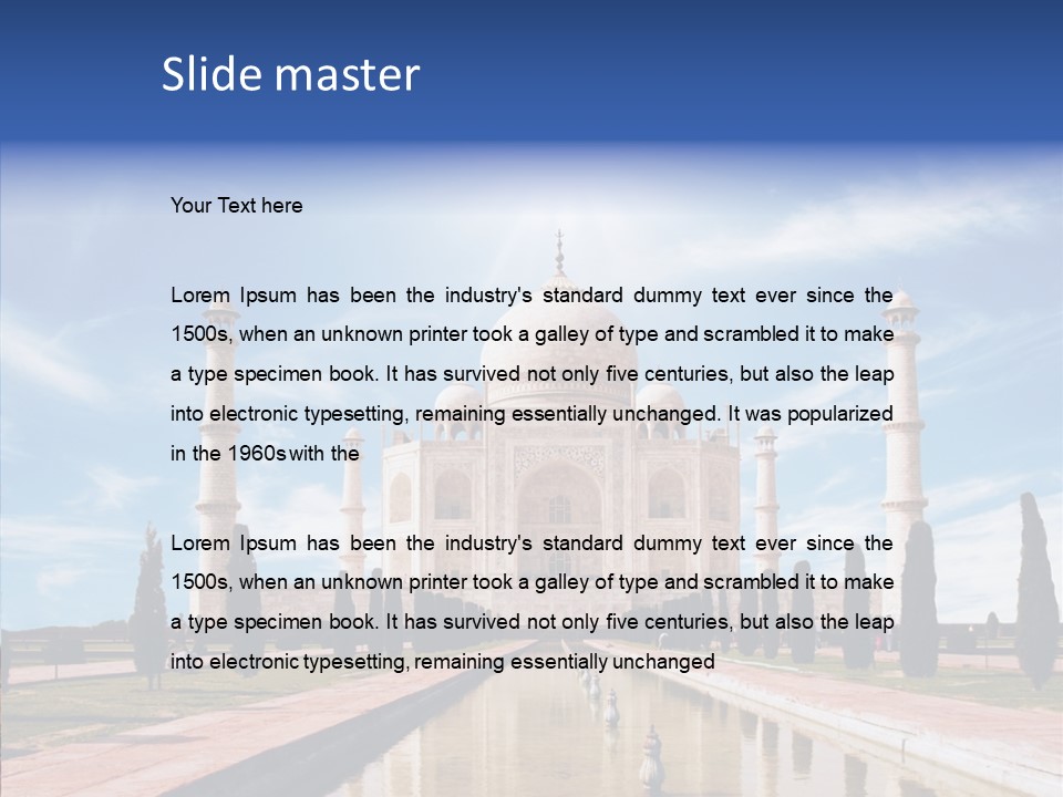 Landscape Symbol Beautiful PowerPoint Template